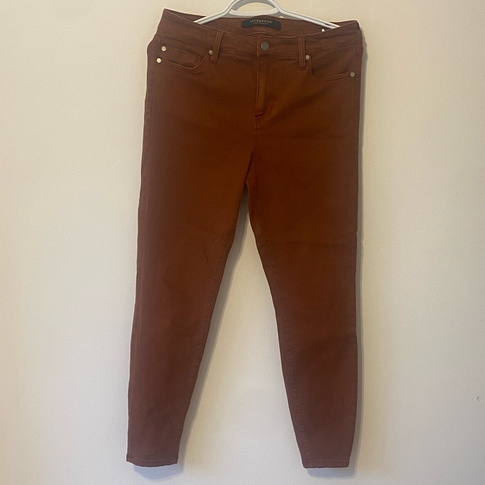 Liverpool Rust Ankle Skinny Jeans